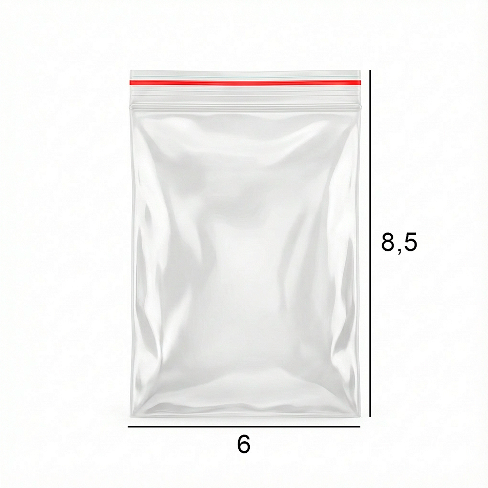 Saquinho Zip Lock 7 x 5 - N1 | NZB Embalagens - Embalagens para e