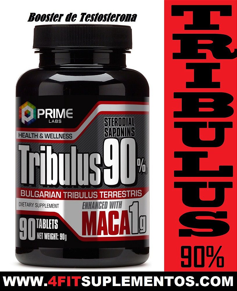 Tribulus 90 com Maca Peruana 1g 90Tab Prime Labs 4FitSuplementos