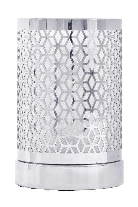 Imagem de Difusor Elétrico de Aromas Abajur LED Vega Prata 127V | Elegância, Luz e Bem-Estar