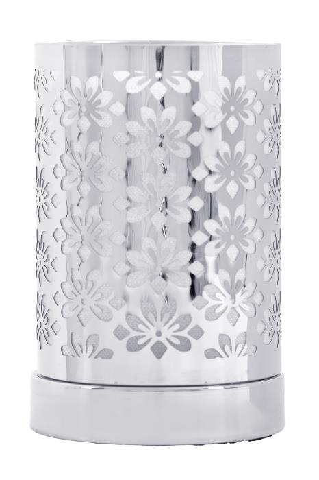 Imagem de Difusor Elétrico de Aromas Abajur LED Bellatrix Prata 127V | Sofisticação e Aromaterapia