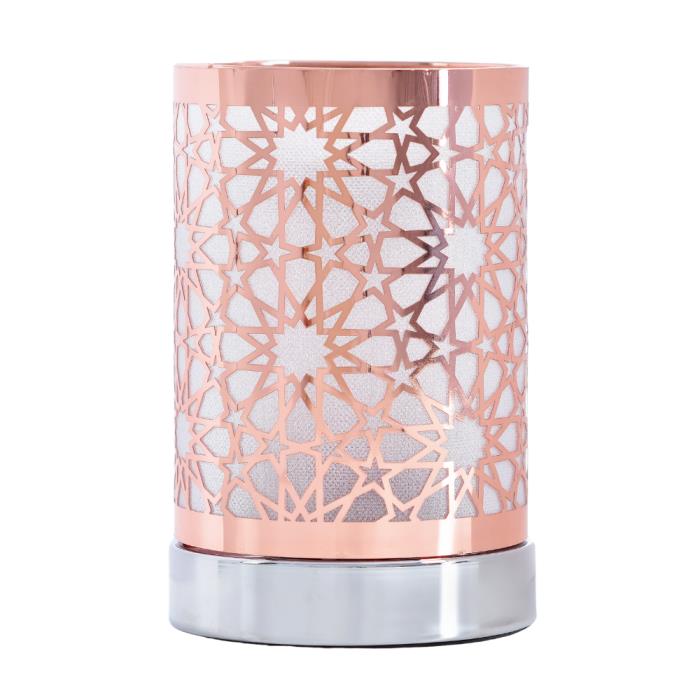 Imagem de Difusor Elétrico de Aromas Abajur LED Antares Rose 127V | Elegância e Bem-Estar Sensorial