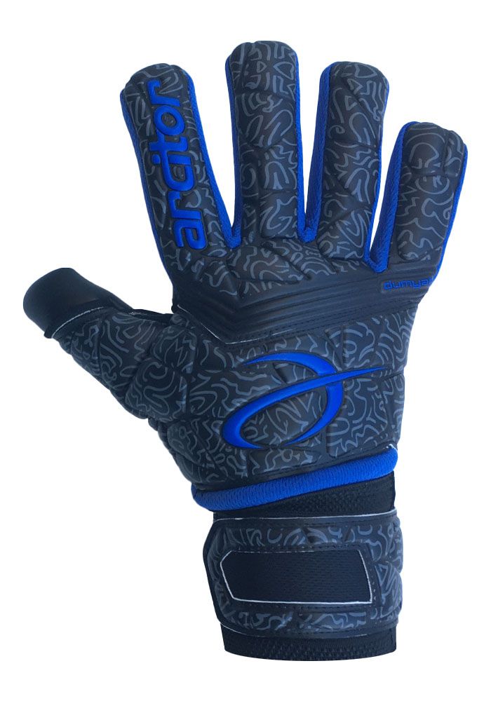 Luvas de Goleiro Arcitor Dumyat Negative Finger Support (Preto Azul Ro -  Arcitor - Luva de Goleiro, Luvas para Goleiro Profissional