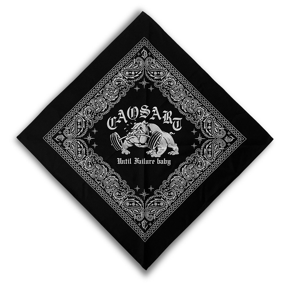 Bandana Caosart UNTIL FAILURE BABY preta - CAOSARTINK