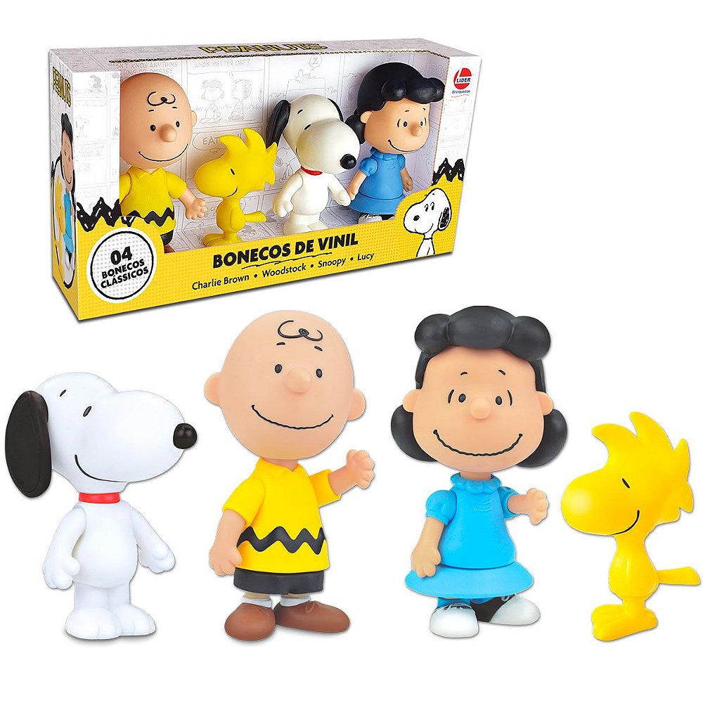 Bonecos Snoopy Turma Charlie Brown Coleção Vinil Brinquedo - Grande Mix  Nacionais e Importados