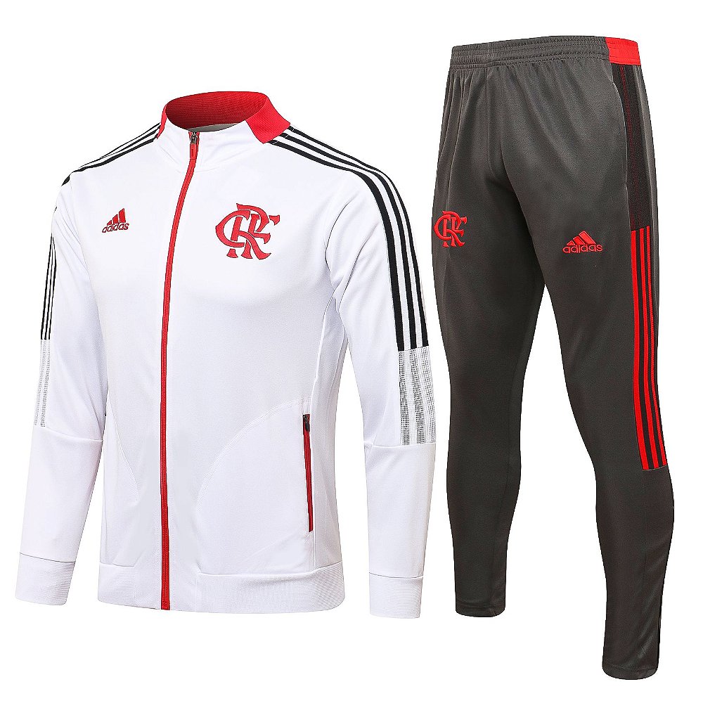 Conjunto Agasalho de Treino Flamengo 21/22 Adidas - Branco - Masculina -  Loja de Artigos Esportivos | Imperial Outlet