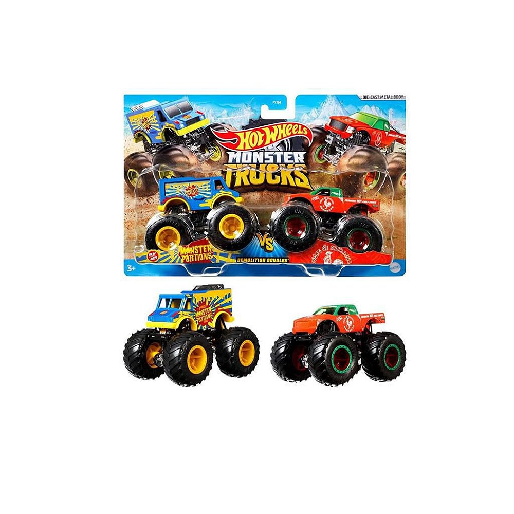 Carrinho Hot Wheels Monster Truck Pack Com 2 Fyj64 Mattel - Loja Zuza |  Ofertas todo o dia