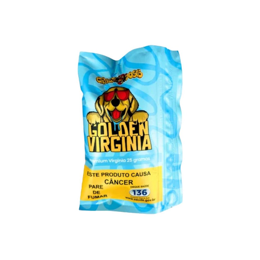 Tabaco Crazy Dogs - Golden Virginia 25g - Tabacaria Arahat e Presentes