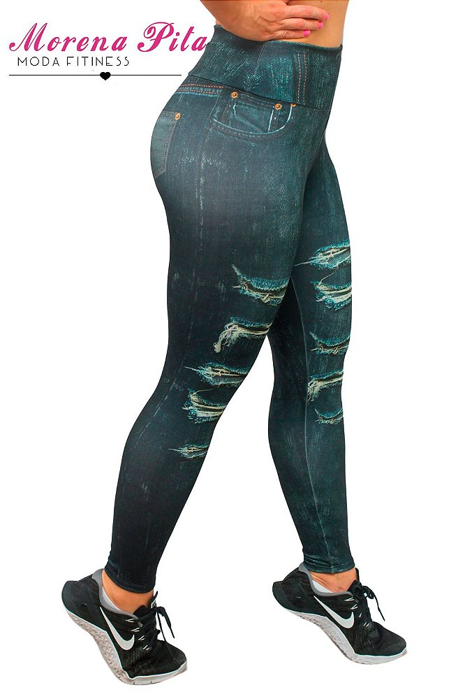 calça legging social cintura alta