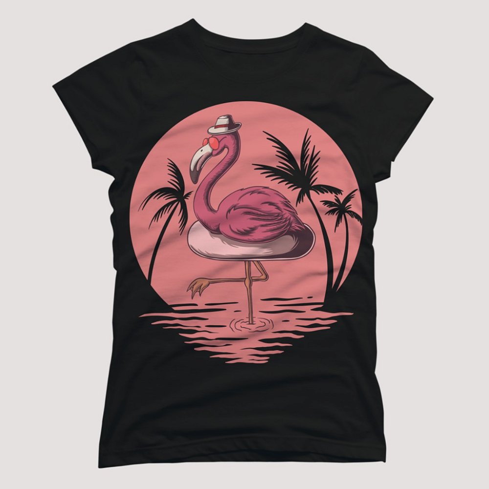 Camisa Flamingo Summer Vibes - Feminino - H.Monkey - Camisas Personalizadas
