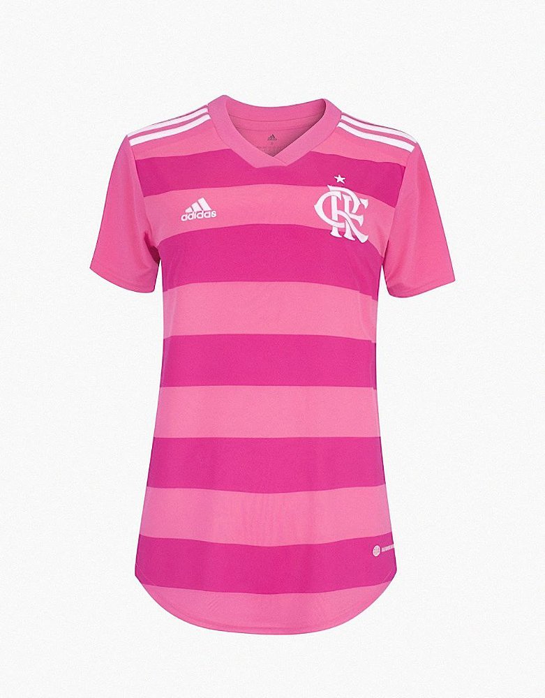 Camisa Flamengo Outubro Rosa 2022 - Locomotiva Esportes - Camisas Oficiais