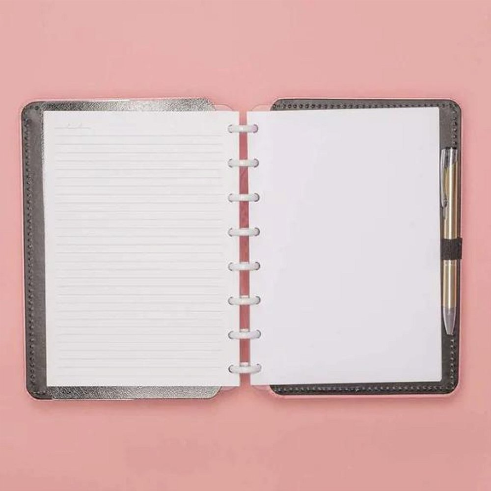 Caderno Grande Caderno Inteligente Rose Pastel Duck Papelaria 1160