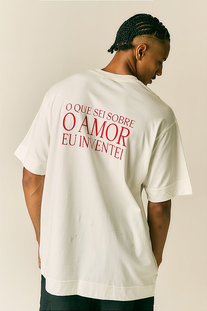 T-shirt DDGA Amor Preta - CICLOarte + Rico Dalasam - CÏCLOarte