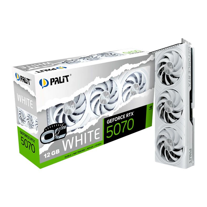 Placa de Video Palit GeForce RTX 5070 White
