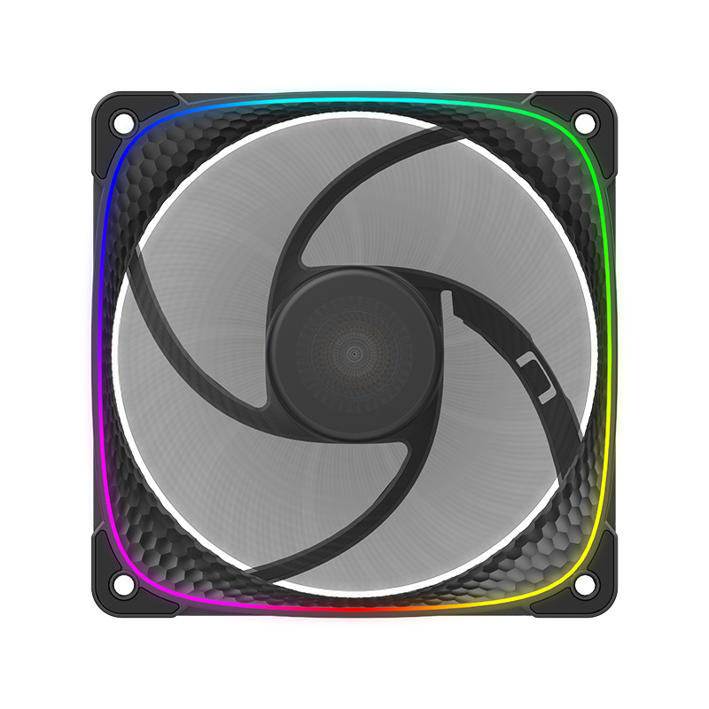 Iluminação ARGB da fan Geometric Future Squama 2503RB Reverse Blade preta