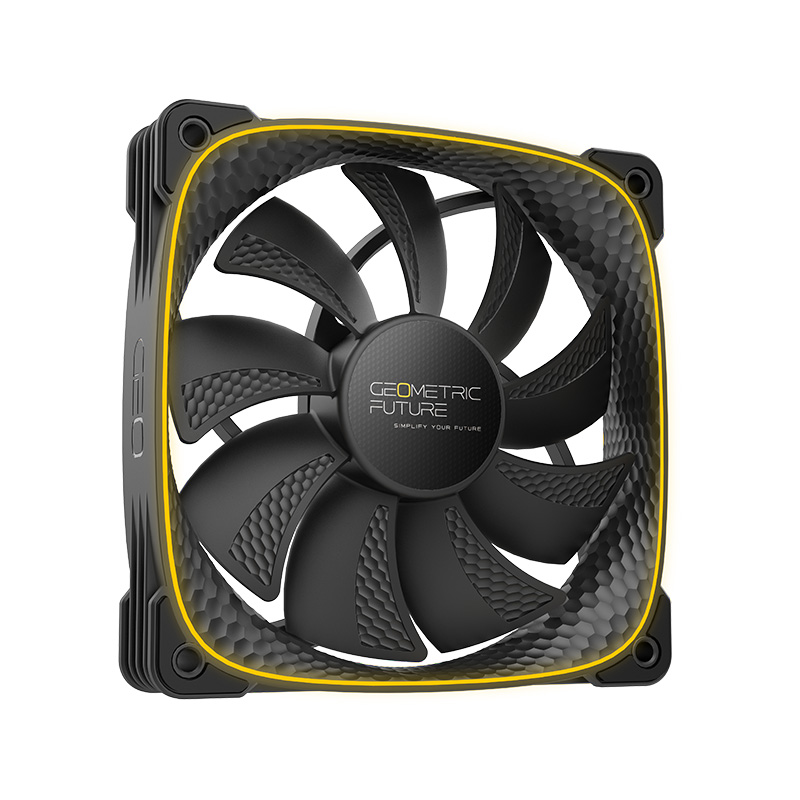 Pás reversas da fan Geometric Future Squama 2503RB Reverse Blade preta de 120mm