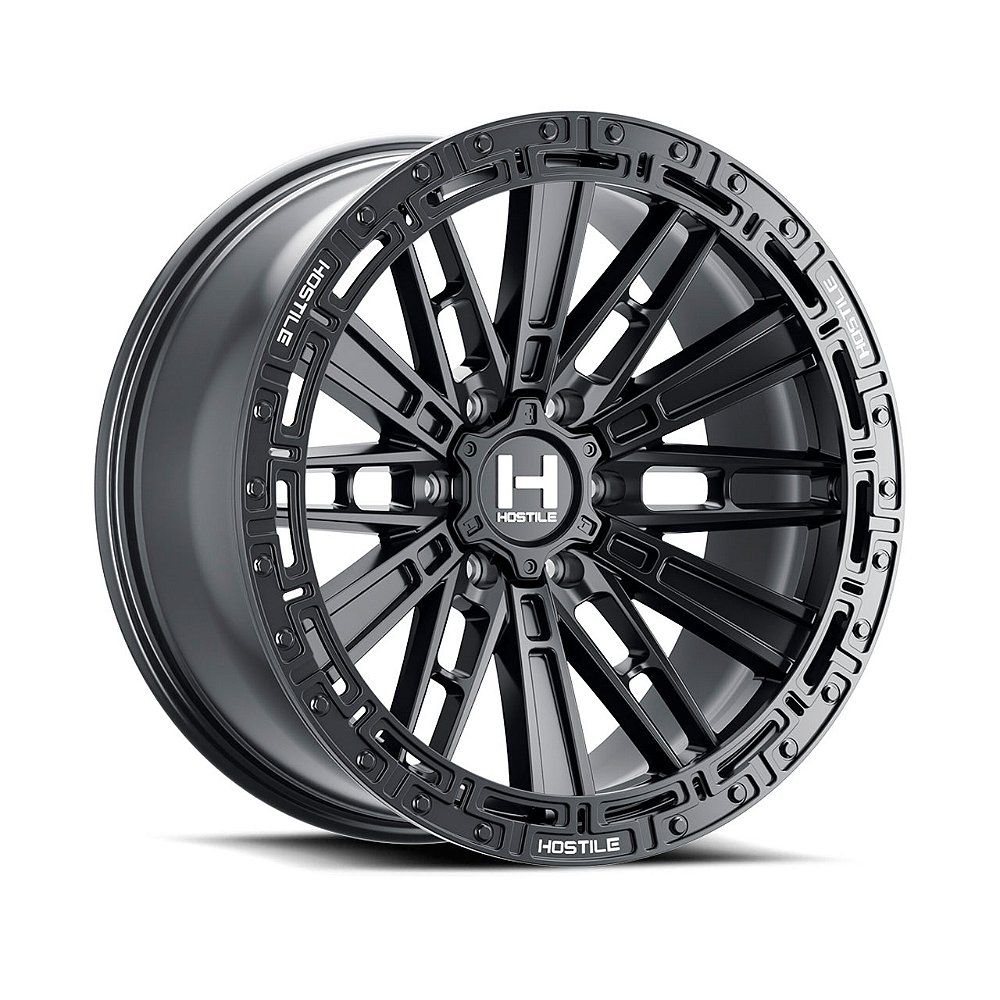 Jogo de Rodas Hostile Mojave H129 17x9 6x139.7 0mm Preto Brilhante