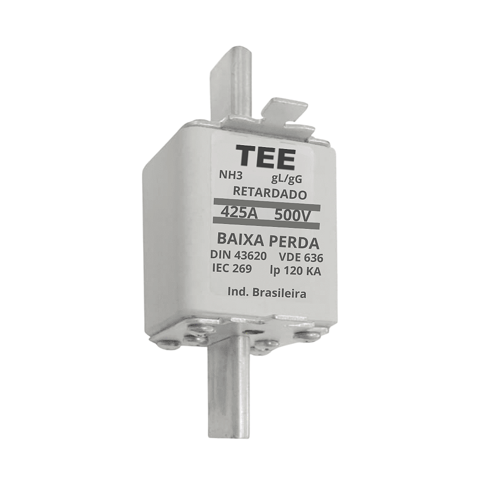 Fusível Retardado NH03 425A 500V 120kA - TEE | Disfer - São - Disfer