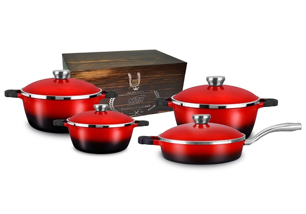 Conjunto De Panelas Mta Proteus Gourmet Antiaderente Ceramico