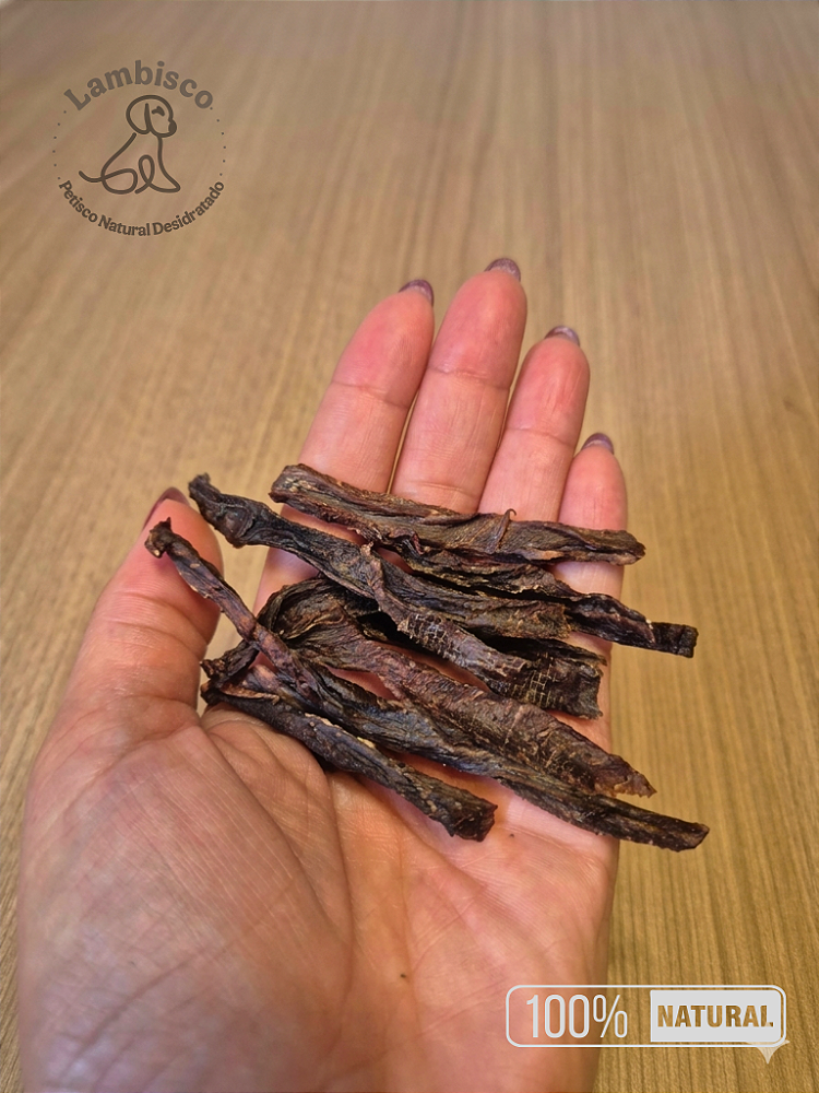 Petisco natural Lambisco de coração bovino