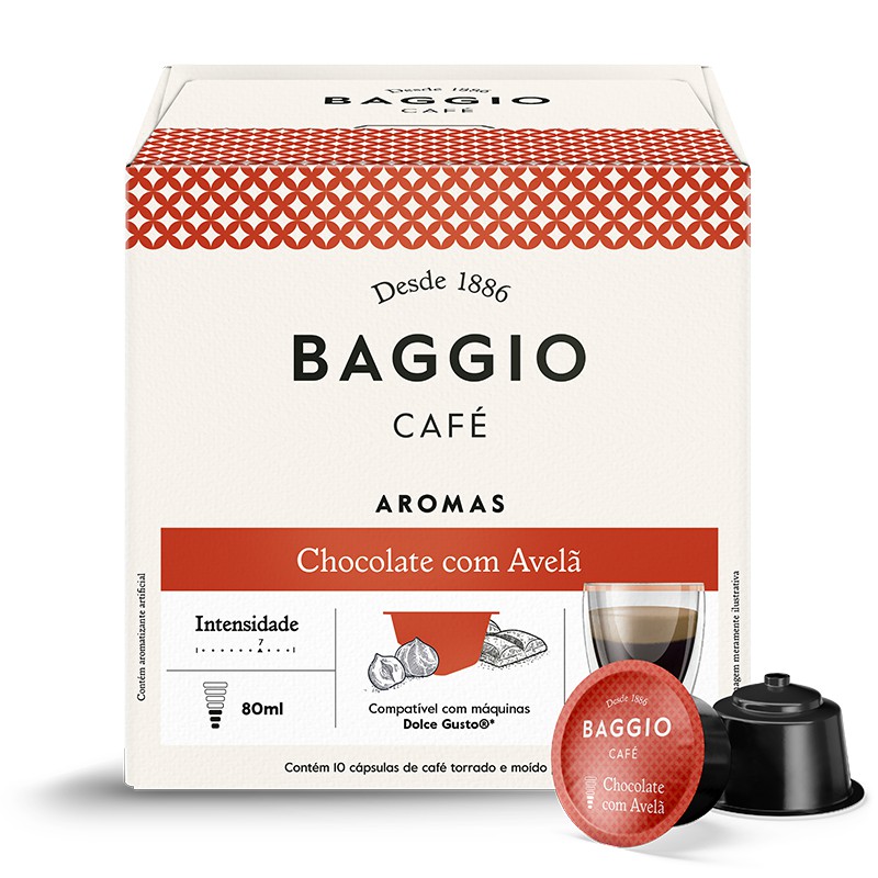 Baggio Café Chocolate com Avelã para Dolce Gusto Parceiro Baggio Café