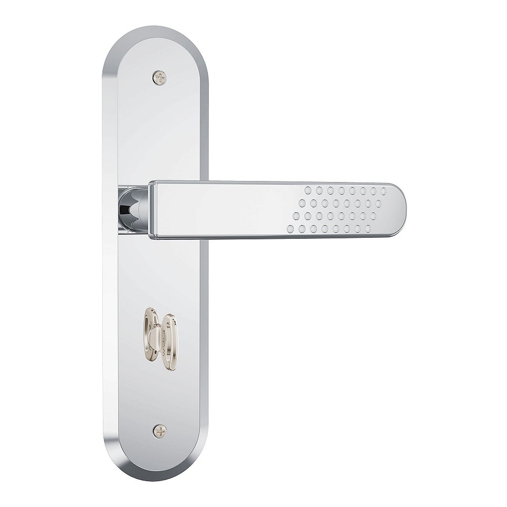 Fechadura Banheiro 1820/21 Inox Stam Cor Cromado - Madeireira Tonel