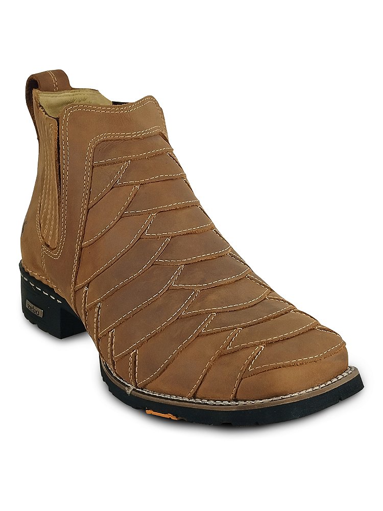 Bota Zebu Botinas Escamada Botina Masculina Country Escamada Couro