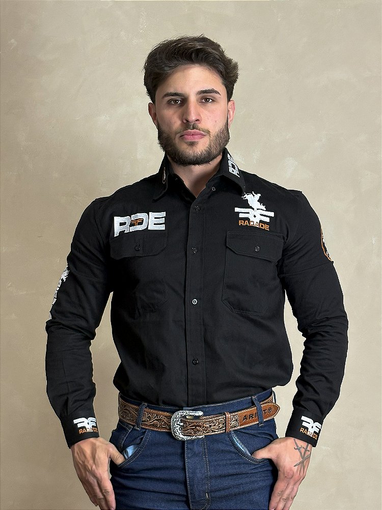 Sertanejo Camisa Jeans Country Masculina Camisão Masculina Radade