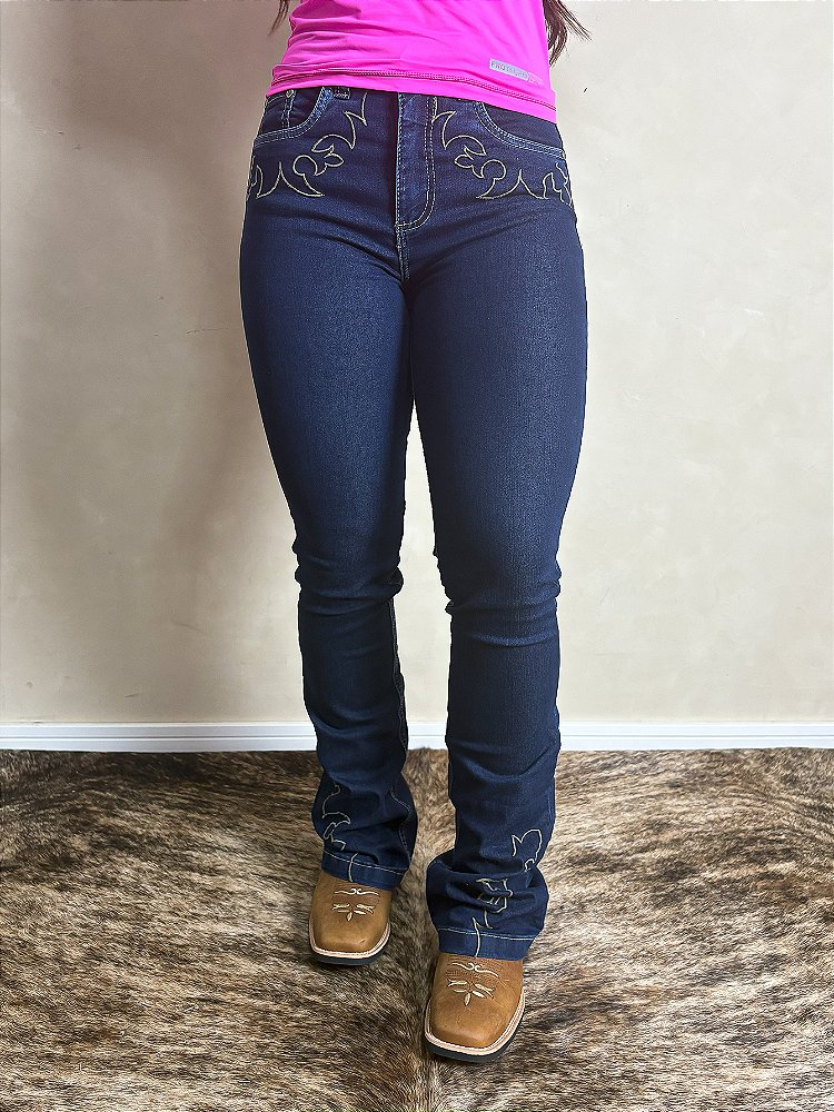 Calça Flare Calca Jeans Bordada 2019 CalÃ§a Flare Ainda EstÃ¡ Na