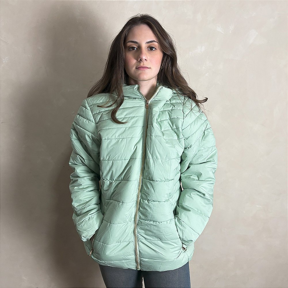 Bobojaco Jaqueta Poliester Feminina Jaqueta Feminina Puffer Nylon