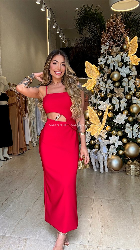 Vestido Midi “ Festas “ estrelas