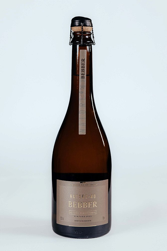 Espumante Branco Nature 40 meses Família Bebber Chardonnay 750ml