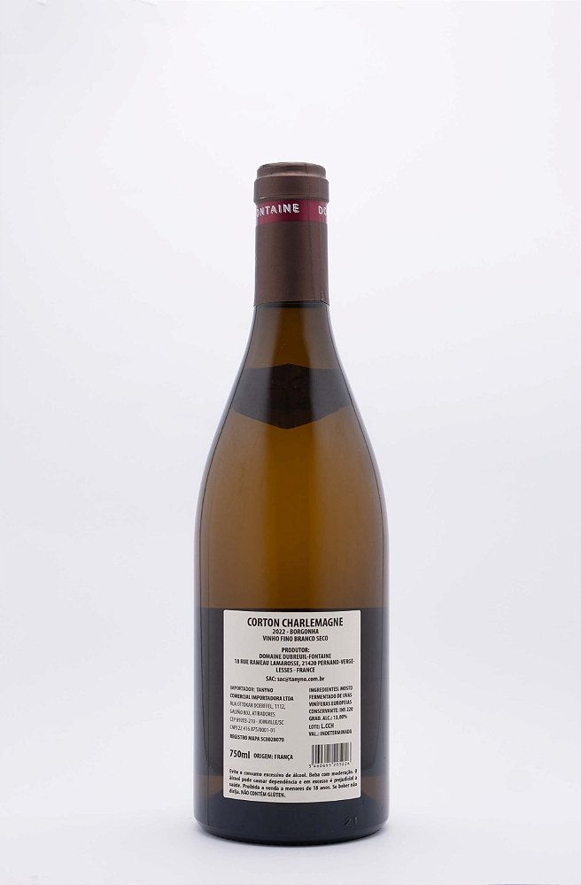 Vinho Branco Corton Charlemagne Grand Cru 2022 Dubreuil-Fontaine