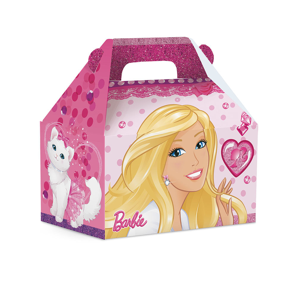 Caixa Maleta Kids Barbie Gloss G 15X10X15 Festas da 25 Festas da