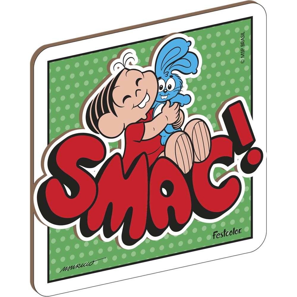 MDF Quadro Decorativo Mônica Turma da Mônica - Festas da 25 - Tudo