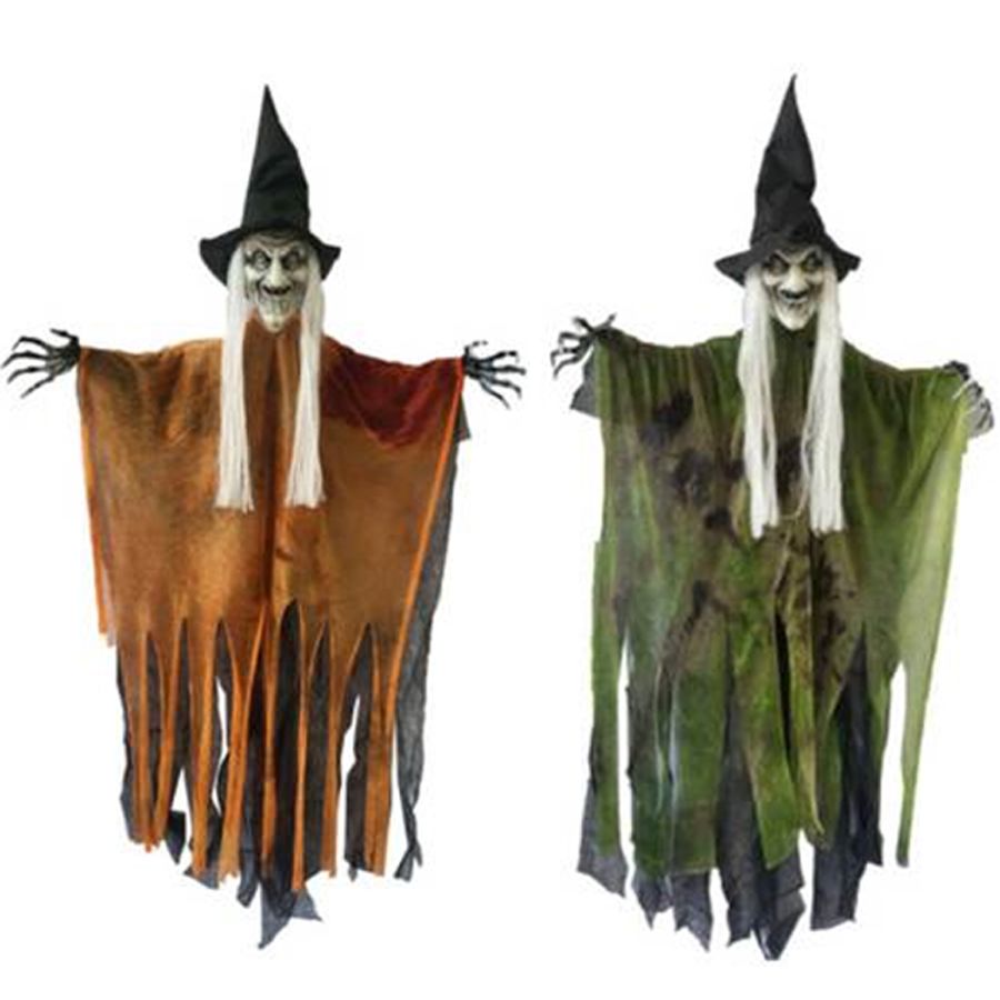 Bruxo Decorativo de Halloween com Luz, Som e Movimento
