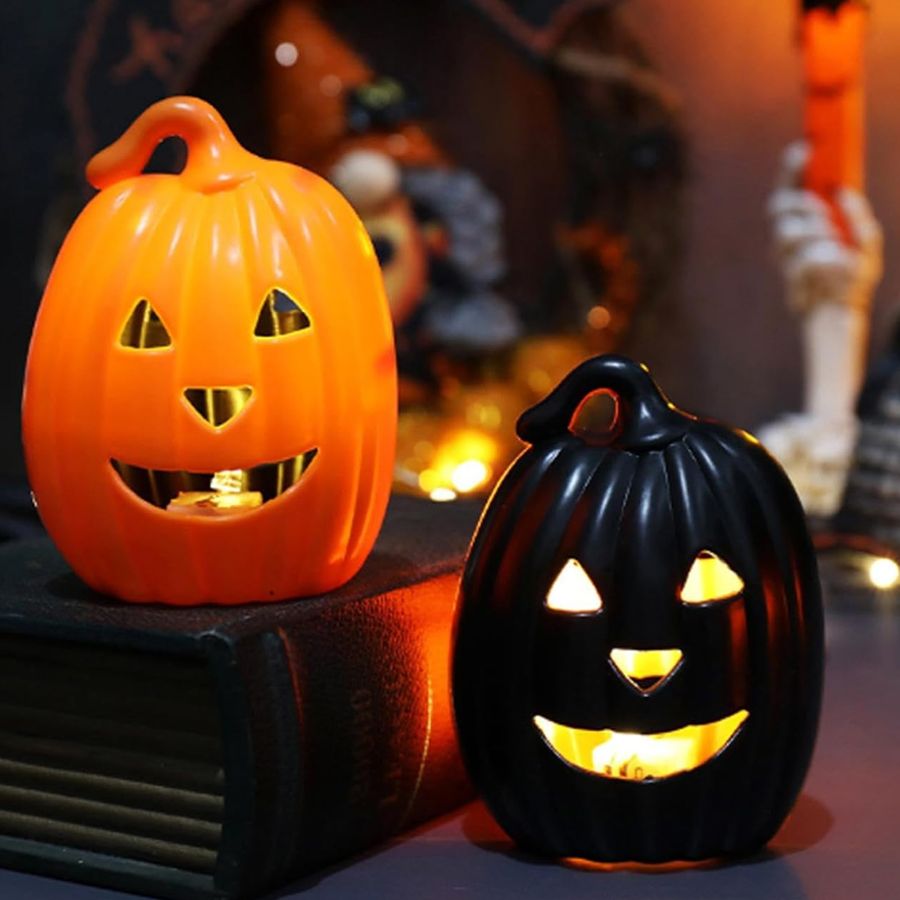 Decore sua casa com estilo neste Halloween com a Luminária Abóbora