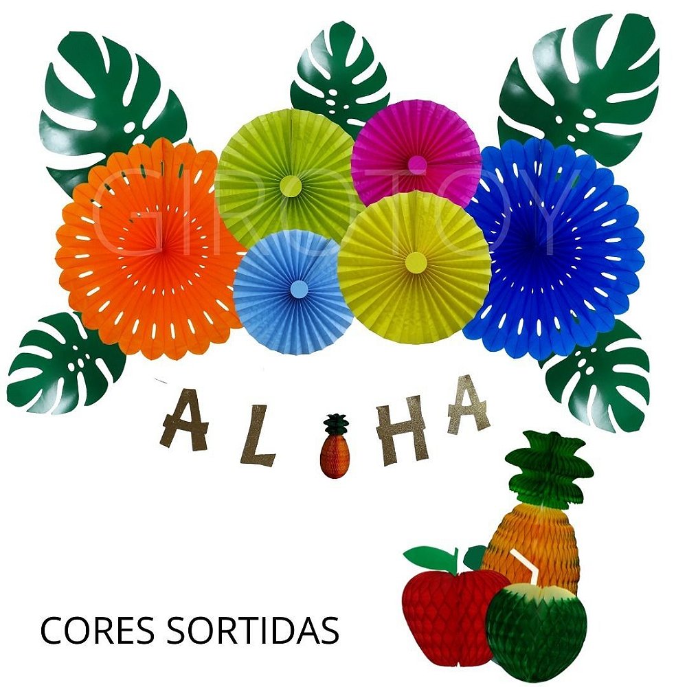 Kit Festa Havaiana com Frutas Transforme sua Festa em um Paraíso