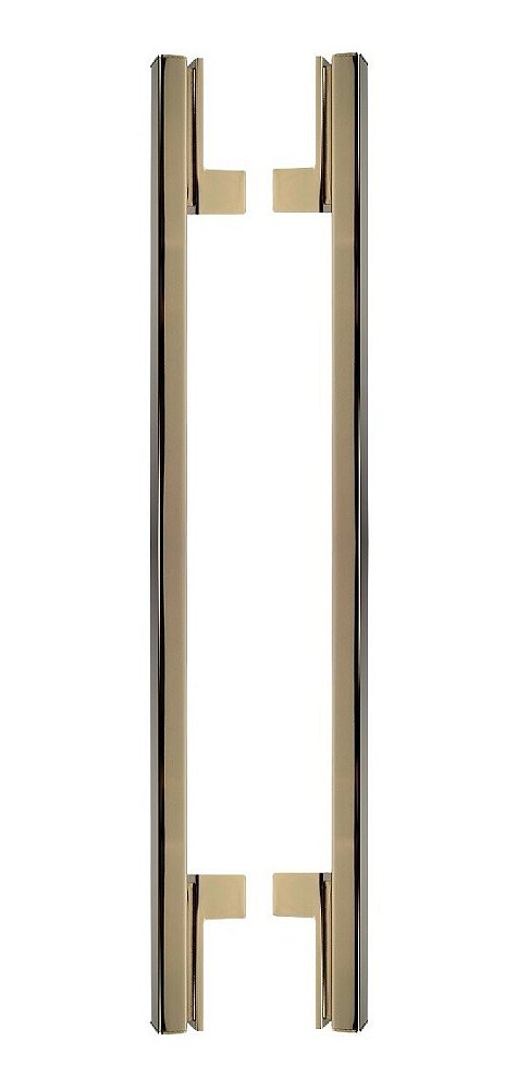 Puxador Porta Living Dourado Gold Zen Duplo 50 Cm (500 Mm