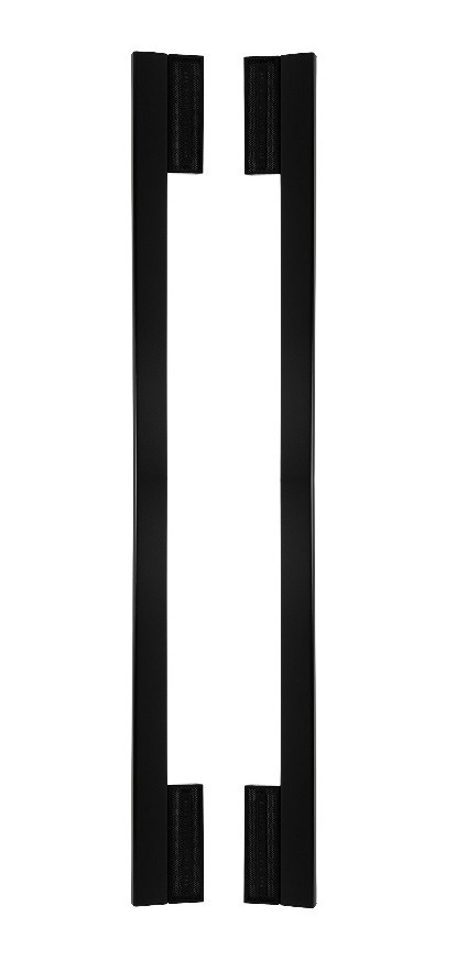 Puxador Para Porta Minimalist Preto Zen Duplo 1 Metro 1000mm