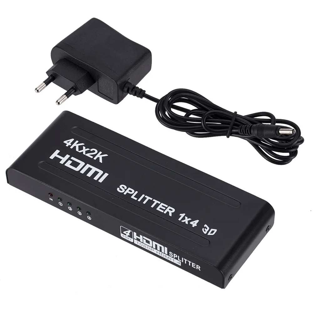 Divisor Splitter HDMI 1x4 2.0 4k Ultra-HD 6gbps Ativo Conex