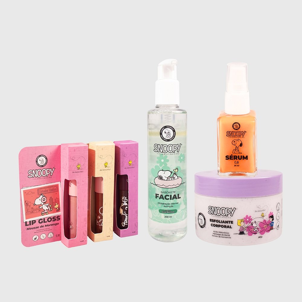 Kit Eu Quero Snoopy Ticiane Pinheiro - Cia Beauty