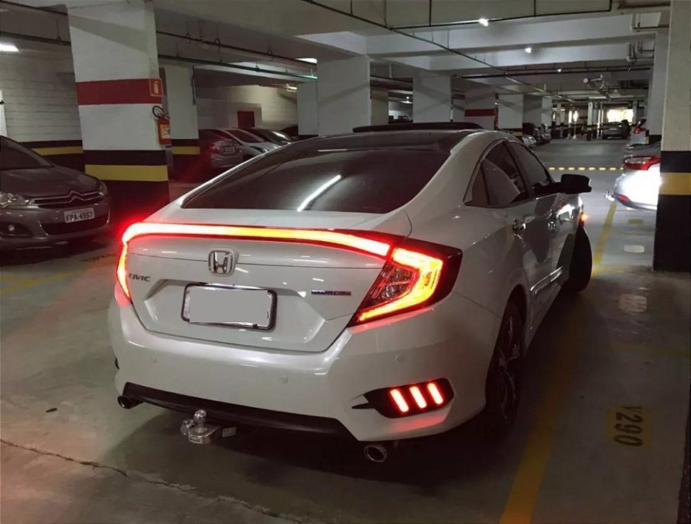 AEROFOLIO LANTERNA TRASEIRO FULL LED HONDA NEW CIVIC G10 2017 2018 2019 ...