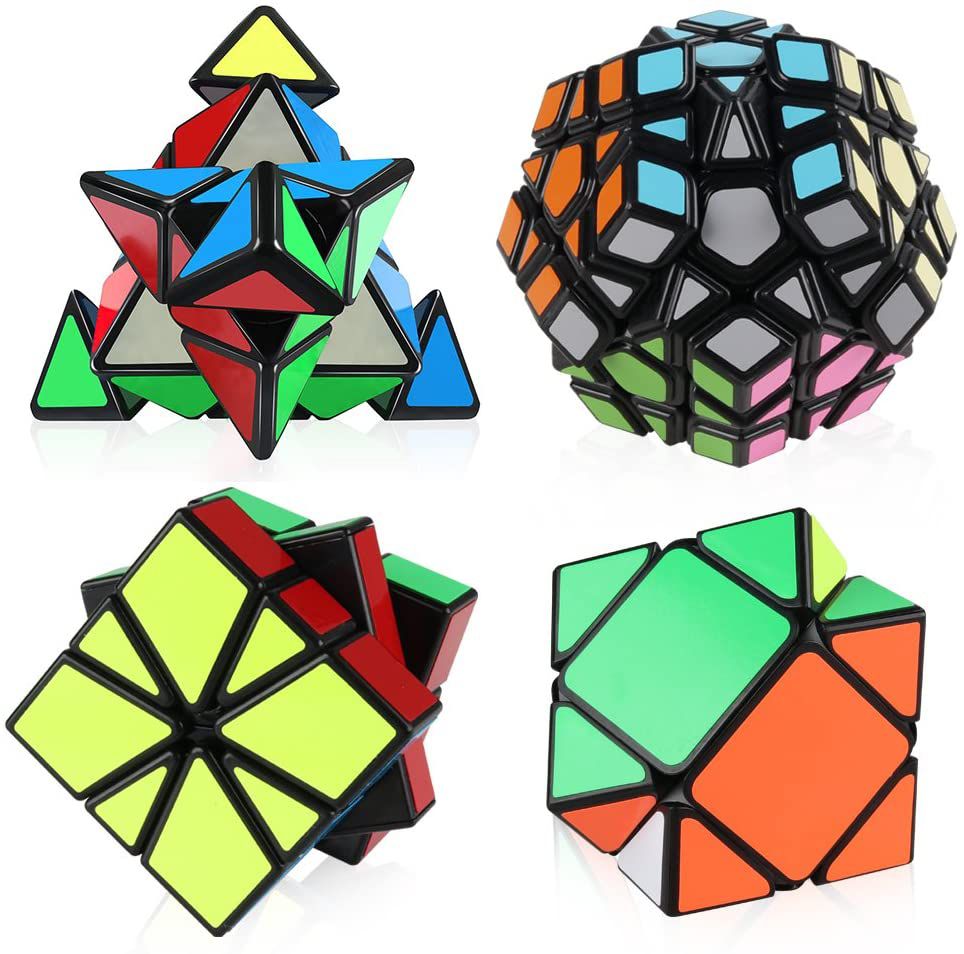 Cuberspeed Moyu MFJS WCA Non-Cubic Set Megamin Pyramid skew Square 1 Speed Cube Gift Box Magic Cube Bundle Collection Cube Toys for Kids & Adults