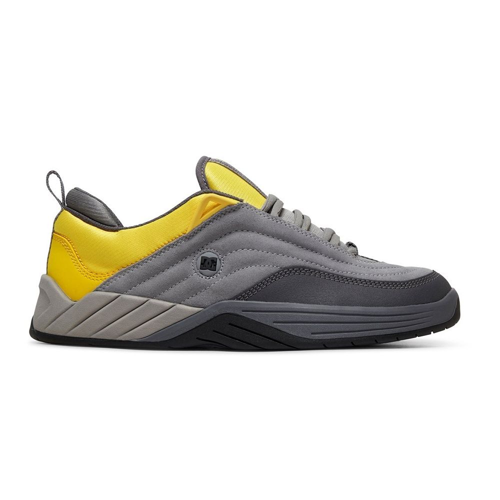 Tênis DC Shoes Williams Slim Masculino Cinza/Amarelo Radical Place