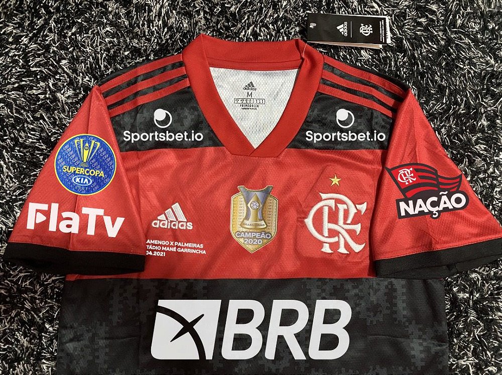 Camisa Flamengo SUPERCOPA DO BRASIL 2021 (Uniforme 1) - Modelo Jogador