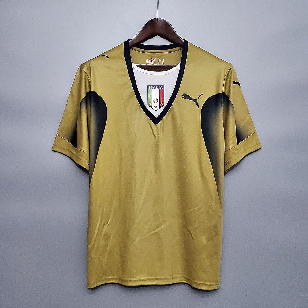 Camisa Itália "GOLEIRO" 2006 (Home-Uniforme 1) - Copa do Mundo - ACERVO DAS  CAMISAS