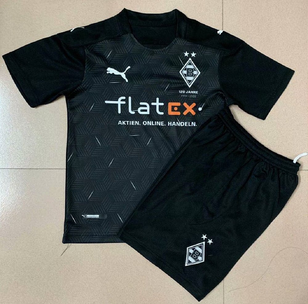 Conjunto Infantil Camisa Shorts Borussia Monchengladbach 2020 2021 Away Uniforme 2 Acervo Das Camisas