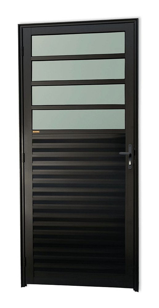 porta de cozinha alumínio preto - Só Alumínio SP