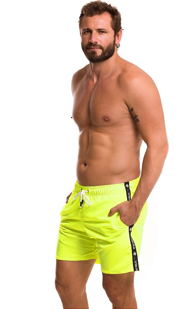 Short praia fluorescente Clearance