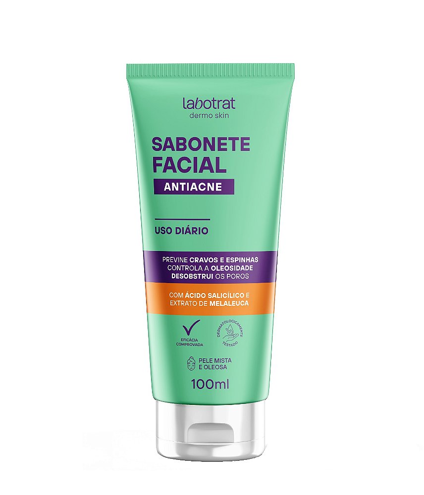 Sabonete Facial AntiAcne LABOTRAT com Ácido Salicílico 100ml - Loja da ...